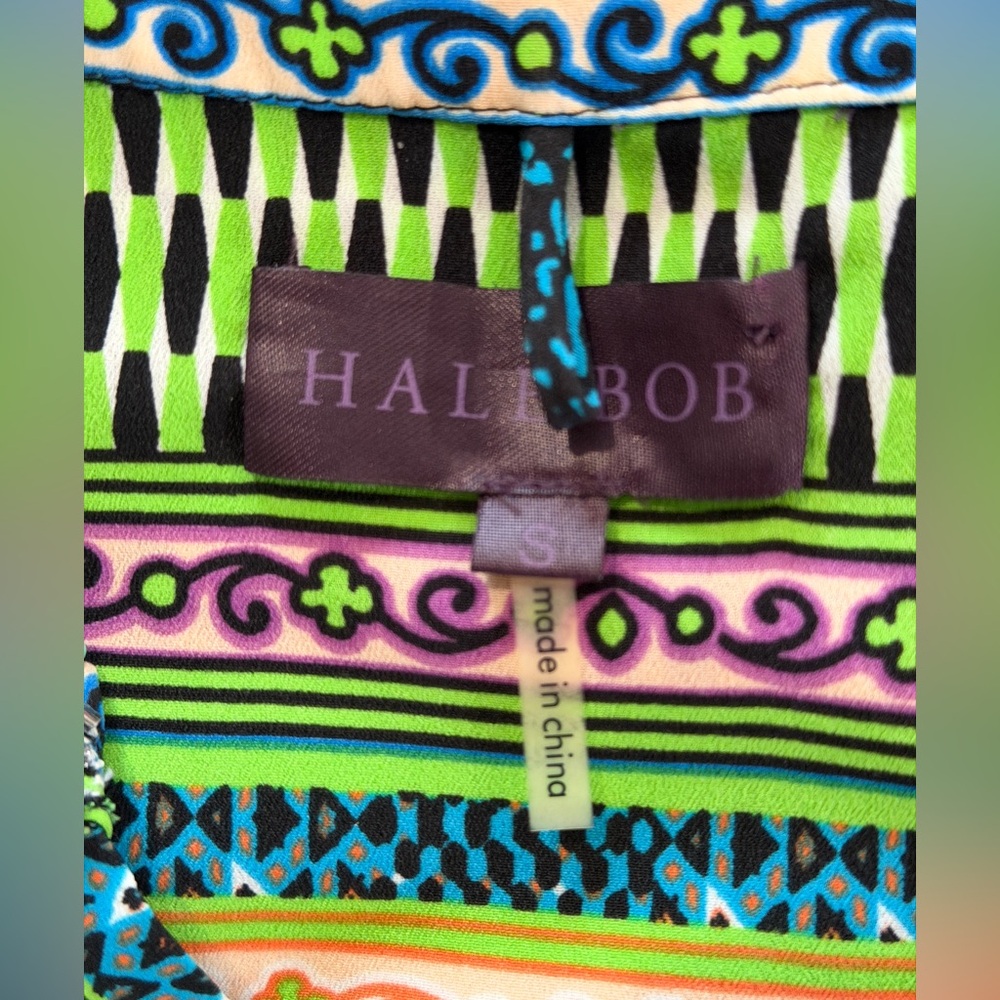 HALE BOB Beaded shirt dress multi-colored size small - Picture 11 of 12